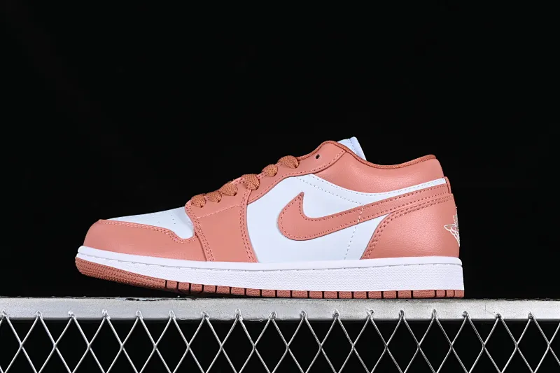 All categories Air Jordan Jordan series basketball shoes Air Jordan 1 Low Z version Air Jordan 1 Low AJ1 Joe 1 white and pink cultural low-top casual sneakers DC0774-080